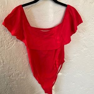 Fashion Nova Red Swimsuit
